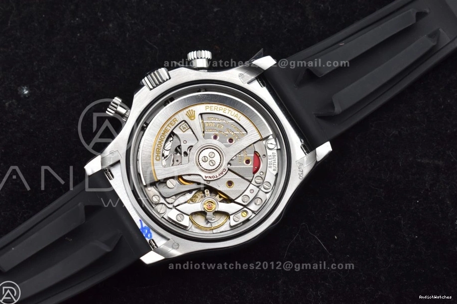 Silver Daytona Oysterflex Best V6 Edition Strap QF on 1:1 Black SH4131 Minimalist Dial 126519 821 (Weighted) 0103